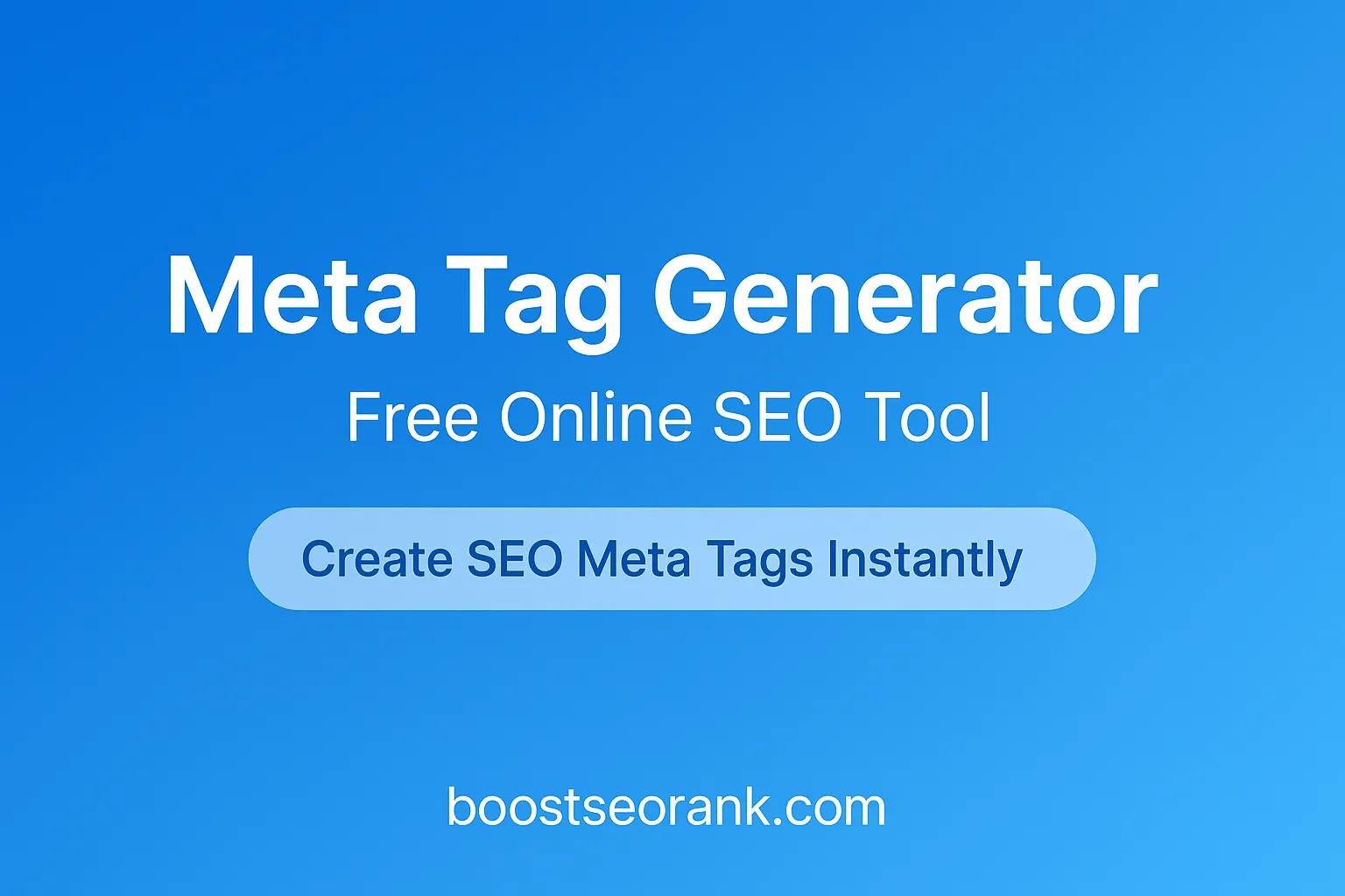 meta tag generator free online tool