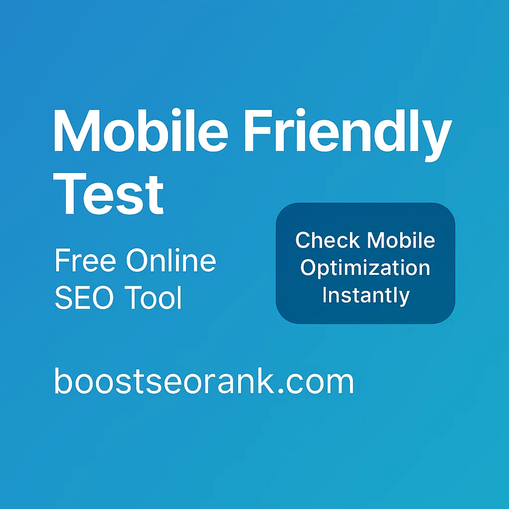 mobile friendly test free online tool
