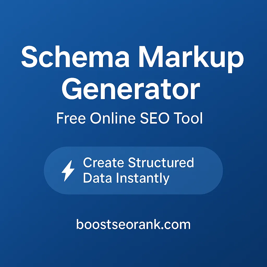 schema markup generator free online tool